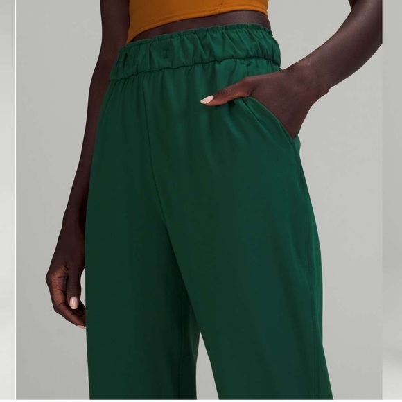 NEW Lululemon Stretch High-Rise Jogger Full Length Cuffed Everglade Green Size 8 - Picture 3 of 14